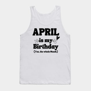 April Birthday Tank Top